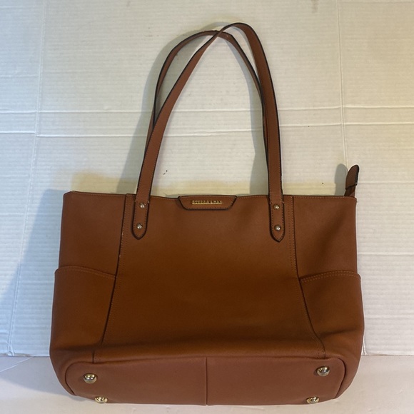 GUC. Stella and Max brown double striped shoulder bag with gold hardware. - Picture 3 of 16